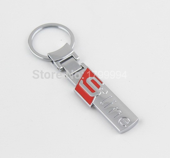 Sline-Key-Chain-Double-logo-Zinc-Alloy-Key-Rings-A3-A4-A5-A6-B8