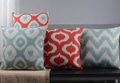 Custom made Red and pine green Pillow creative Decorative Throw Pillows soft Cotton Linen 45cmx 45cm
