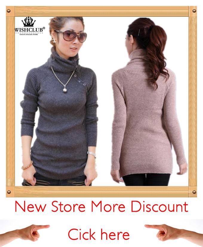 New-2015-Women-s-Winter-Autumn-Sweaters-Turtlenecks-With-Buttons-Rabbits-Hair-Printed-Knitted-Jumpers-Thick