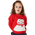 children s clothing sweater winter christmas clothing for baby girl sweater snowman pattern long sleeve knit