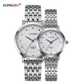 LONGBO Luxury Lovers Couple Watches 2016 Fashion Women Stainless Steel Quartz Watch Men s Waterproof Business