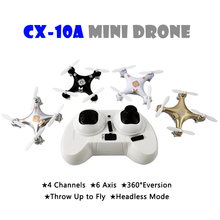 Cheerson CX-10A Mini Drone Quadcopter Headless Mode 6-Axis GYRO RC Helicopter Quadrocopter Drones Cheerson CX-10 CX 10