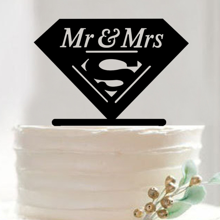 Diamond ring wedding cake topper