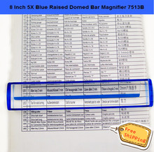 8 pulgadas 5X azul criado en forma de cúpula Bar lupa 7513B con lectura de seguimiento de línea de la barra de herramientas lupa envío gratis