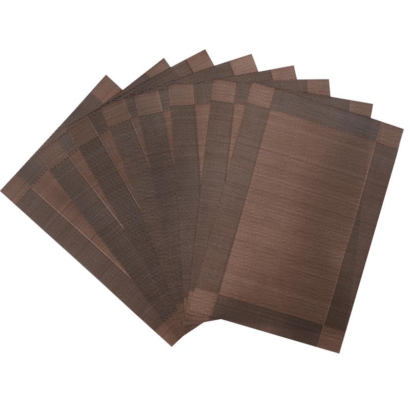 Set Of 8 Pvc Decorative Vinyl Placemats For Dining Table