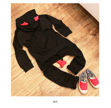 Special offer 2016 new suit for children Little Devil three wings sweatshirt children s sport suit