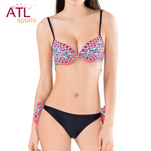 Biquine Push Up Swimsuit Padded Brazilian Bikinis women Strappy 2016 Sexy Bikini Set Bathing Suit Swimwear Women Biquini
