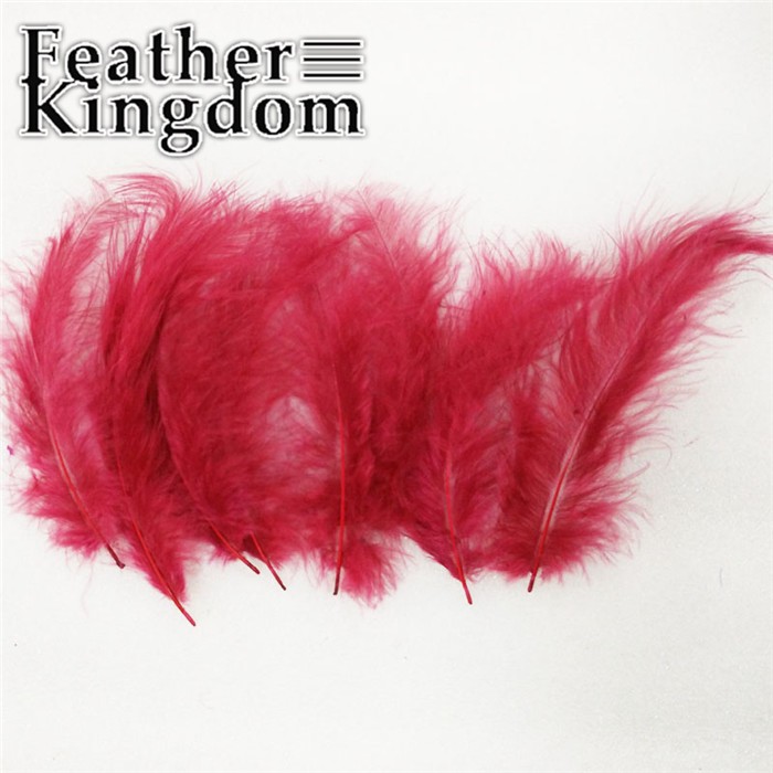 wine red Turkey feathers
