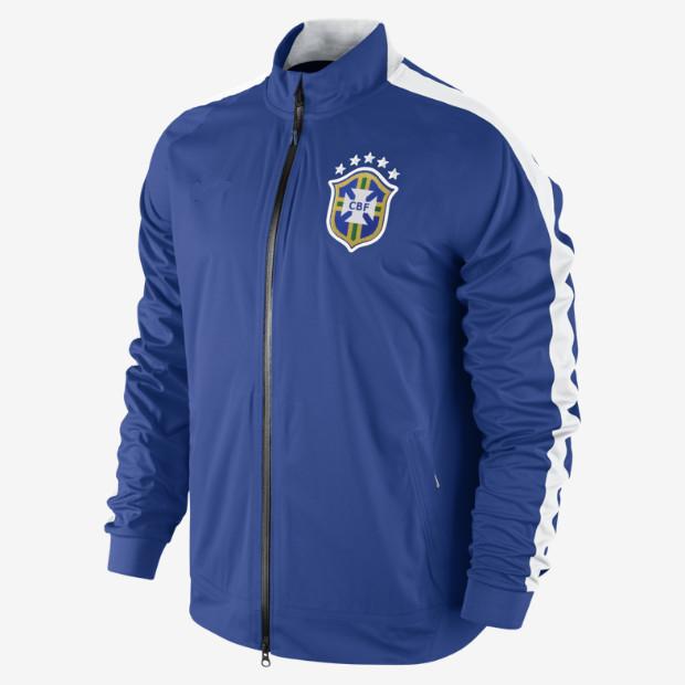 2014 2015 World Cup Brazil N98 Track Jacket Blue Men Soccer Jackets Fashion Men Winter Jacket