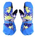 2016 New Windproof Waterproof Children Boy Girl Winter Warm Mittens Breathable Kids Ski Snowboard Gloves XXS