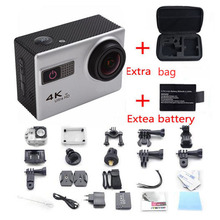 F68 Wifi Voice Features Camera 4K Ultra HD 2 inch Sport Camcorders Mini Waterproof Sports HD DV+Exter Bag+battery free shiping