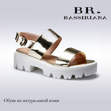 BASSIRIANA – women’s genuine leather platform sandals, high quality shoes New 2016 Summer Shoes Open Toe Sandals Shoes 35-40