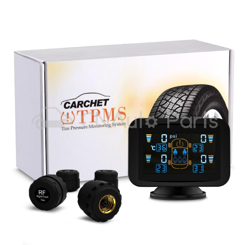 CARCHET TPMS Tyre Pressure Monitoring Intelligent System+4 External Sensors LCD Sucker 