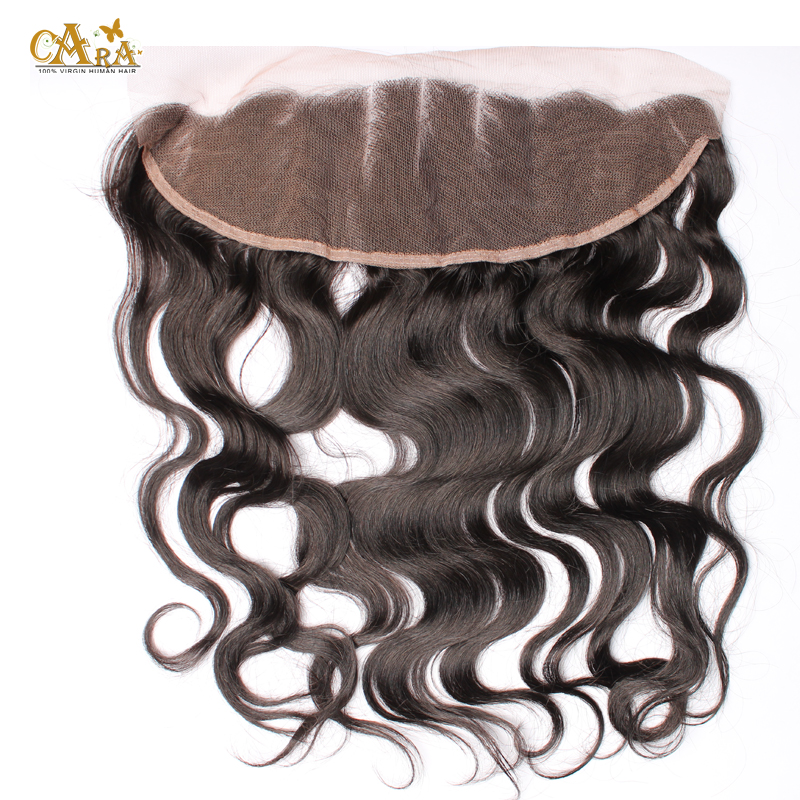 Indian Virgin Hair Lace Frontal Closure 7A Body Wave Human Hair Full Lace Frontal Closure Bleached Knots 13x4 Lace Frontals