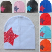 Hot Baby Kid Toddler Cute Stars Printed Hat Soft Warm Cotton Girl Boy Beanie Cap Free
