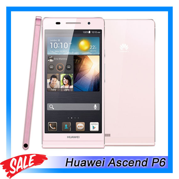 3G Original Huawei Ascend P6 8GBROM 2GBRAM Hi3620 Quad Core 1 6GHz 4 7 Android 4
