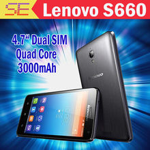 Original Lenovo S660 S668t MTK6582 Quad Core mobile phone 4.7” IPS QHD Screen Dual sim 8MP 1GB/ 8GB Android 4.2 WCDMA