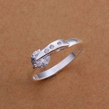 Wholesale 925 jewelry silver plated ring, 925 jewelry silver plated fashion jewelry, Austria Crystal Fashion Ring SMTR182