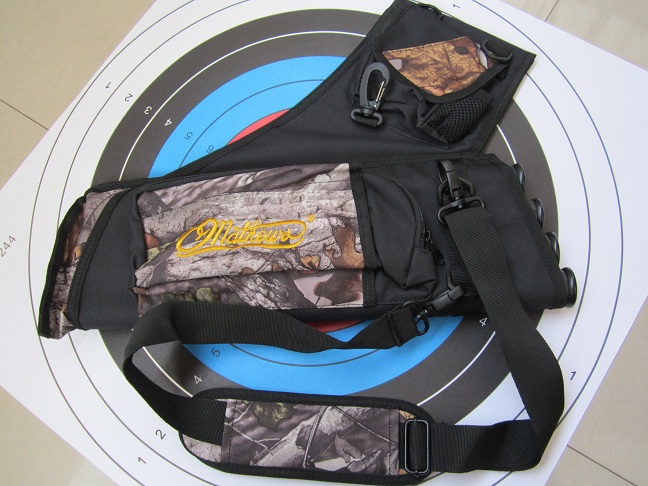 Matthews camo 4 tubes 3D camo waterproof waist hip designed archery arrow quiver Hunting shooting Bow