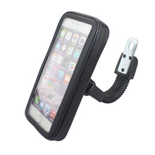 High Quality Universal Motocycle Mobile Phone Holder Waterproof Bag Case With Handlebar Bracket Mount Base For iPhone 6 Plus