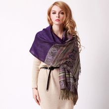 ladies shawls and scarves pashmina autumn winter india jacquard fringed design wrap cape font b tartan