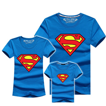 3 шт./компл. Kid одежда горячая распродажа майка супермен семья посмотрите дети мода девушки одежды следующая девушки семейный комплект мать сын 2015