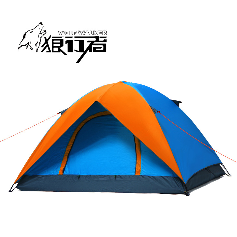 3-4 person outdoor camping tent rainproof portable Quality double layer for hiking fishing hunting adventure picnic party