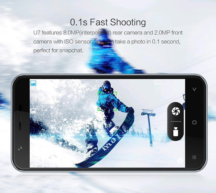 OUKITEL U7 MTK6582 1.3GHz Quad Core 5.5 Inch QHD Screen Android 4.4 3G Smartphone