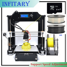 2016 Upgraded LCD 3D printer Reprap prusa i3 DIY kits Mainboard melzi marlin firmware with 2roll filament 8GB SD card for free