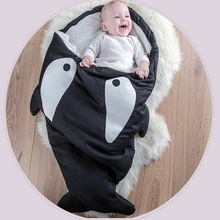 Hot Sale Cute Cartoon Shark Baby Sleep Bag Winter Baby Sleep Sack Warm Baby Blanket Warm Swaddle