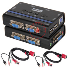 KVM 4 USB Automatic Switch with Audio Multi Computer Switch Wiring