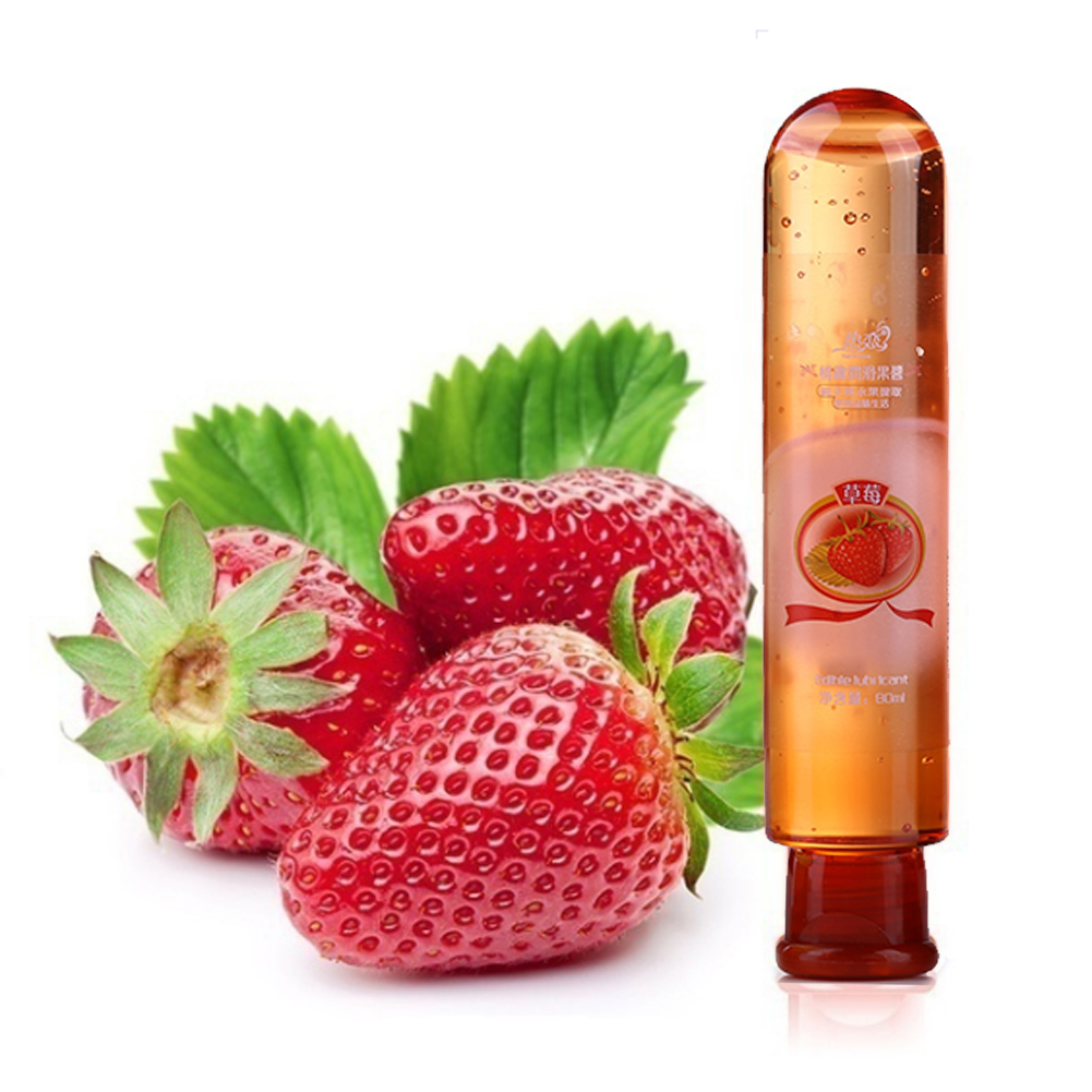 80ml Fruit Flavor Water Based Edible Sex Lubricant Adults