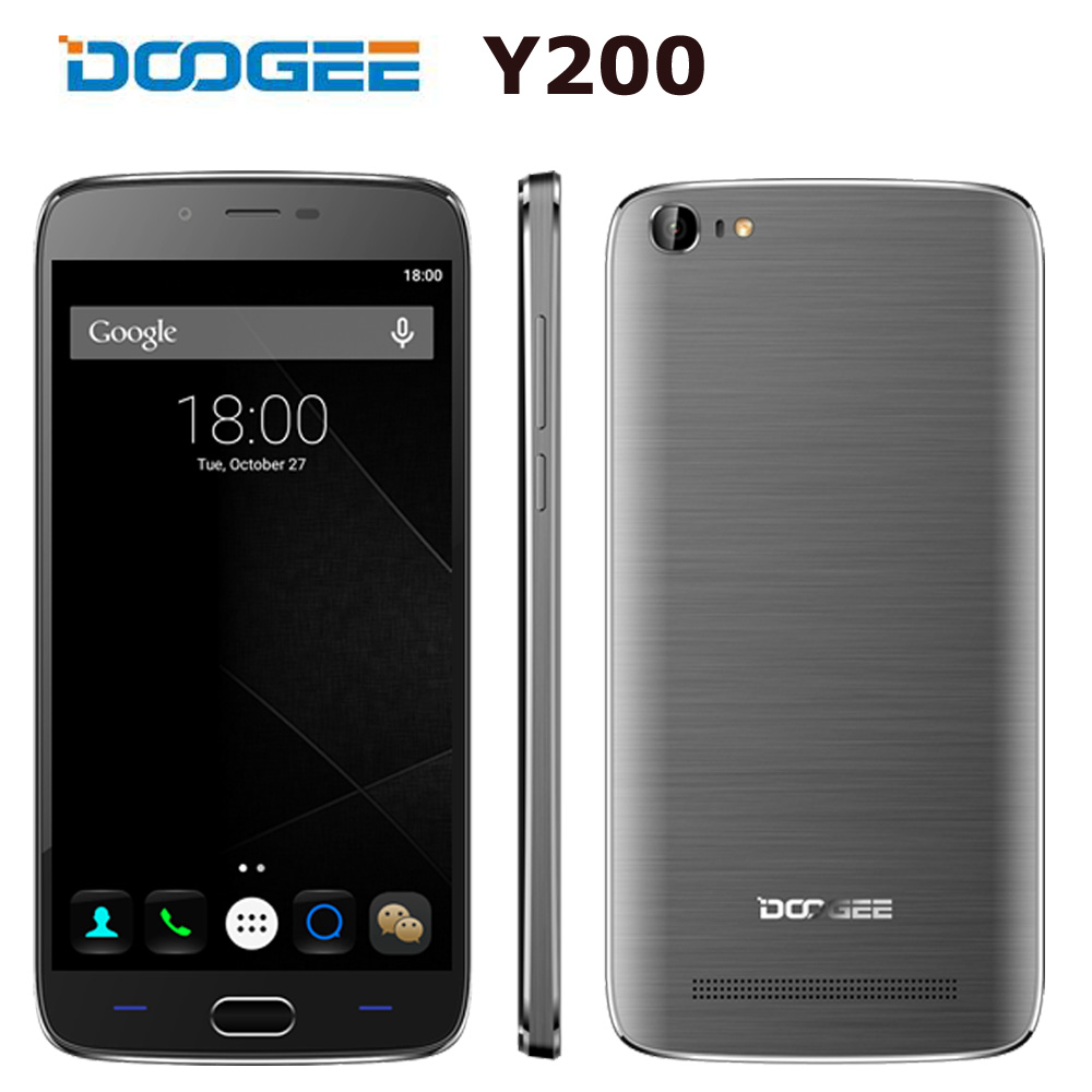 Presale Original DOOGEE Y200 5 5inch IPS HD 4G LTE Android 5 1 64 Bit MTK6735