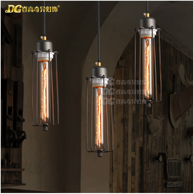 Personality Creative Loft Style Industrial Vintage Pendant Light Iron Retro Dining Room Restaurant Pendant Lamp Free Shipping