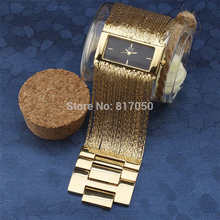 2015 new fashion women dress quartz watches luxury ball rectangle case broad tassel steel chain strap bracelet wrist watch