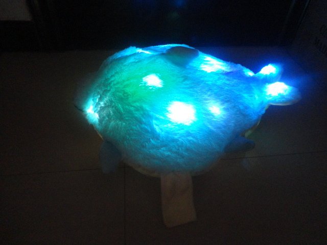Glow pillows animal dolphine design 2014 new it glows light up toys extra large size great gift ...