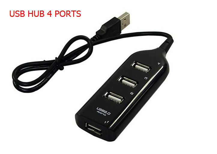 2015 new 4 port usb 2 0 hub usb 4 ports black