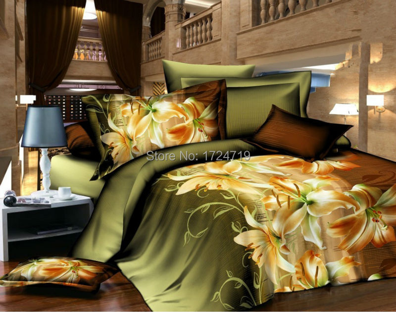 tiger leopard 3d bedding set, HD bed linen, bedding set, family set. The household, quilt cover, bed sheets pillowcases fashion