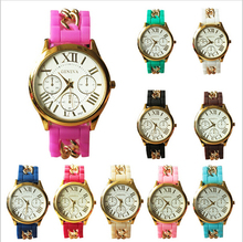 High Quality Of Geneva Rome New Silicone False Three Eyes Unisex Watch Wholesale Leisure Sports Watch