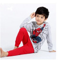 Casual Children Spiderman Home Wear For 2 7 Years Cool Boys Gray Spiderman Costume Children s