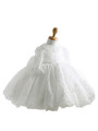 Summer white lace new baby girl wedding for birthday party baby girl christening gowns full sleeve