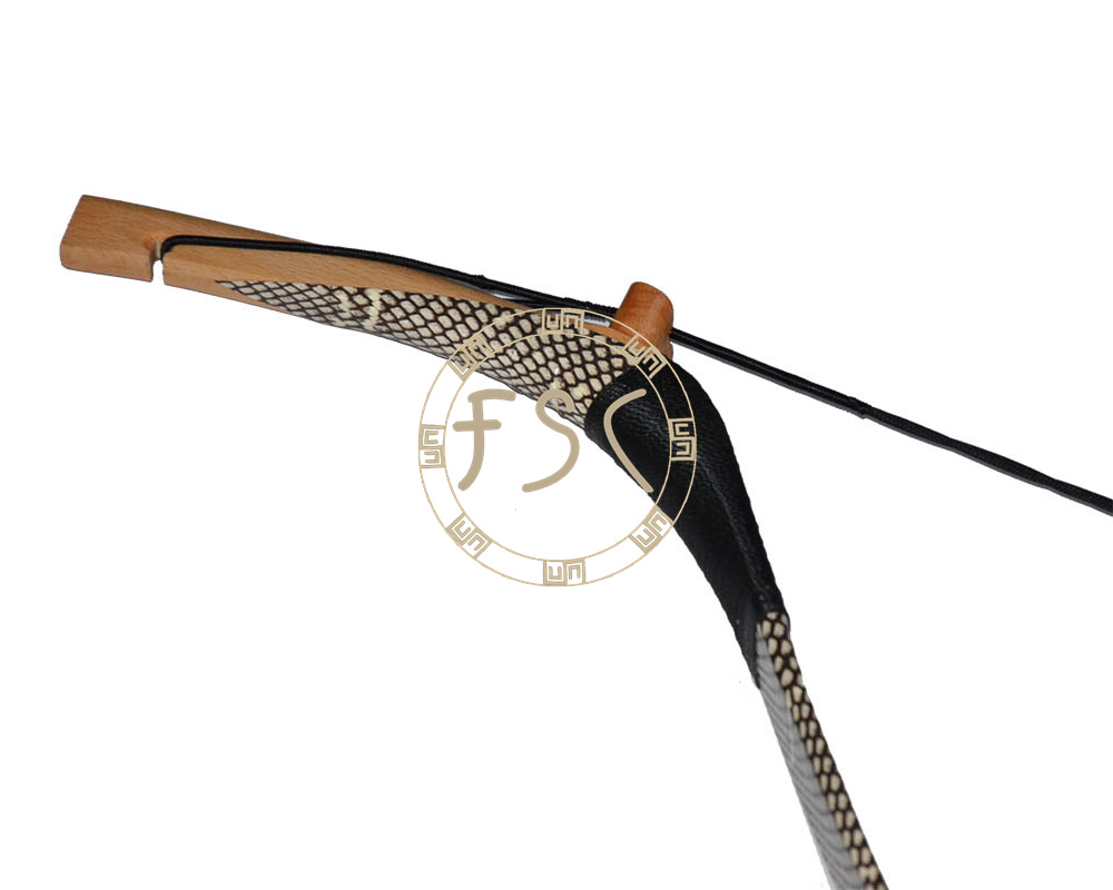 35lbs White Cobra Snakeskin recurve bow handmade wooden shooting long bow and arrow archery hunting Sport