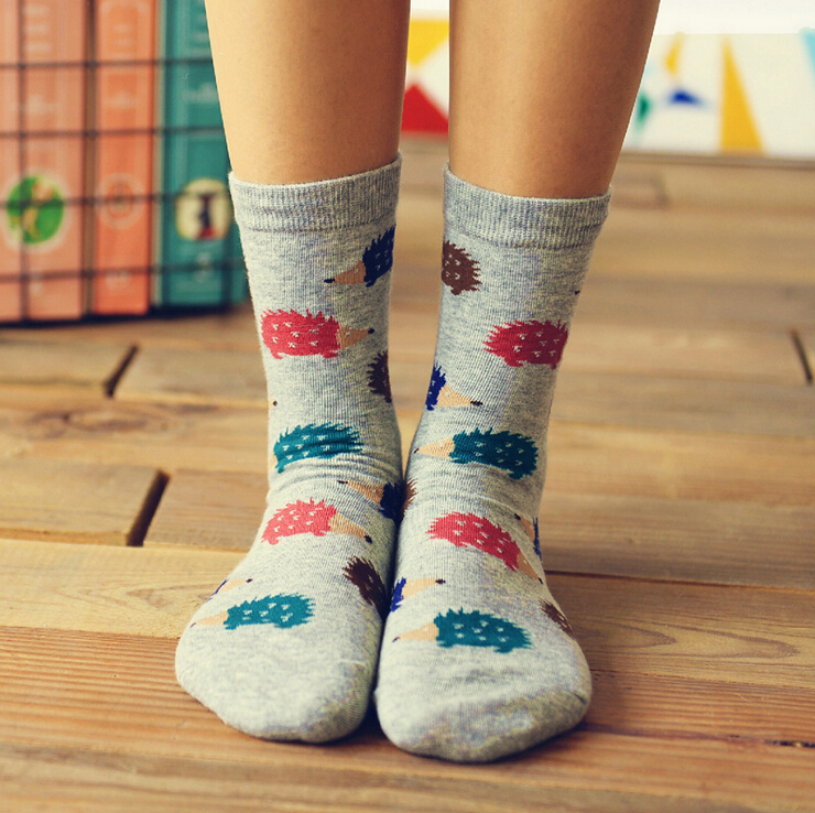 Brand Caramella Autumn Winter Character Cartoon Series Women Cotton Socks For Female Sweet Cute Long Socks