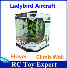The new four-axis aircraft with a protective circle Ladybug Climbing helicopter model airplane toys wholesale SJ010