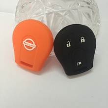 Silicone car key case Silicone key cover For Nissan 3 buttons car key case for Nissan