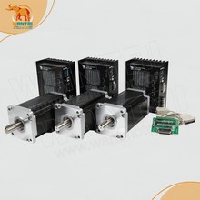 Cheap CNC! Wantai 3 Axis Nema 42 Stepper Motor 110BYGH150-001 3256oz-in+Driver DQ2722M 220V 7.0A 300Micro CNC Plasma Foam Cut