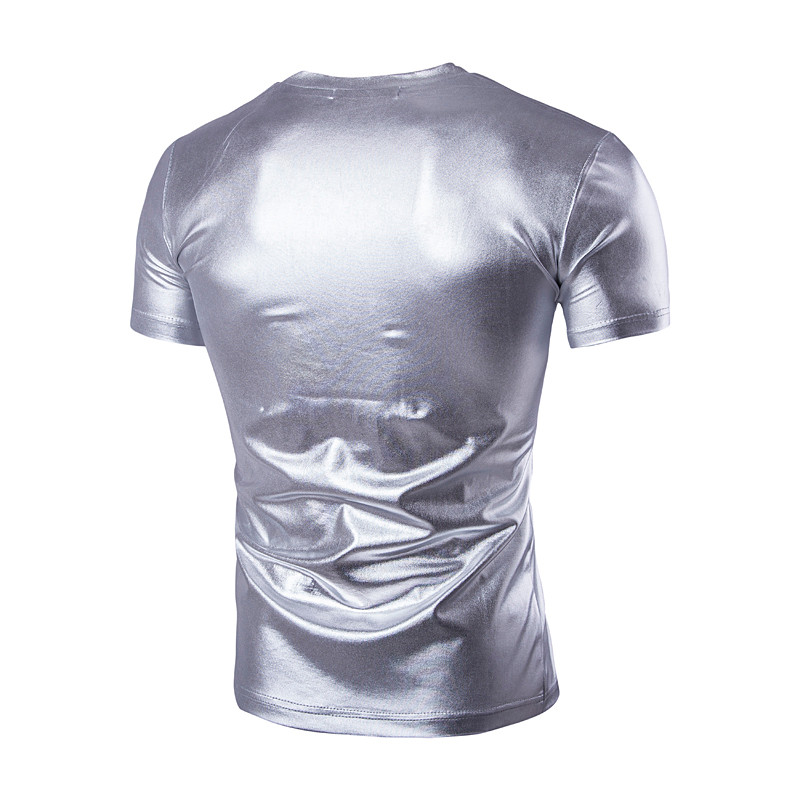 silver metallic shirts