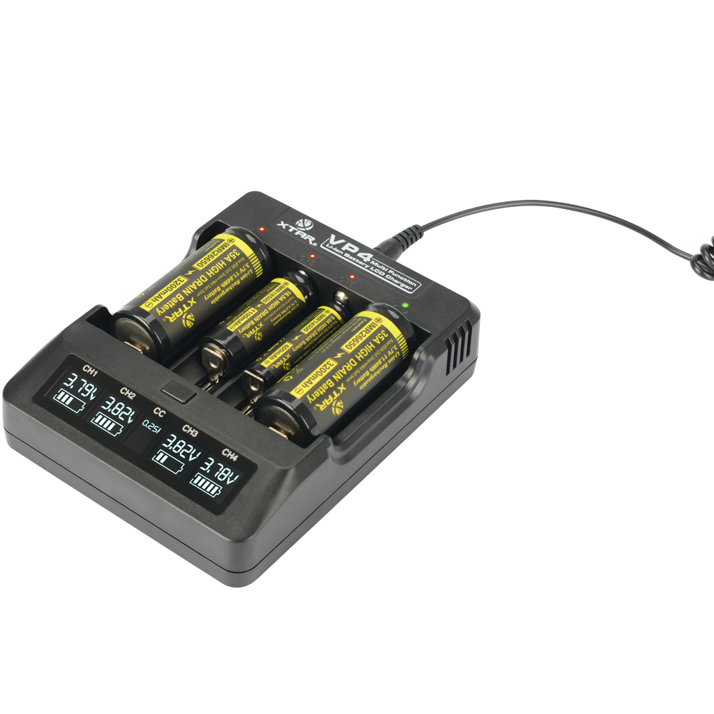 original xtar vp4 lcd 18650 charger aa aaa 14500 26650 original xtar vp4 lcd 18650 charger aa aaa 14500 26650