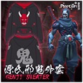 Game O W GenJi Hoodies Unisex GenJi Cosplay Costume Sweatshirts Games OW Print Over Casual Clothing