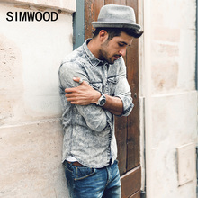 2016 New Arrival Denim Shirt Men 100% Cotton Long Sleeve Men Shirts High Quality Plus Size Jeans Shirt Men Free Shipping CS168